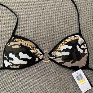GUESS brand new camo bikini top